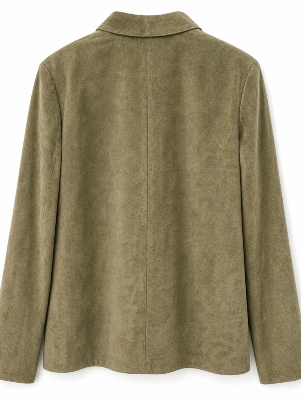 ✨ Danier Canada Olive Green Suede Blazer | Size Large ✨ - Picture 4 of 12